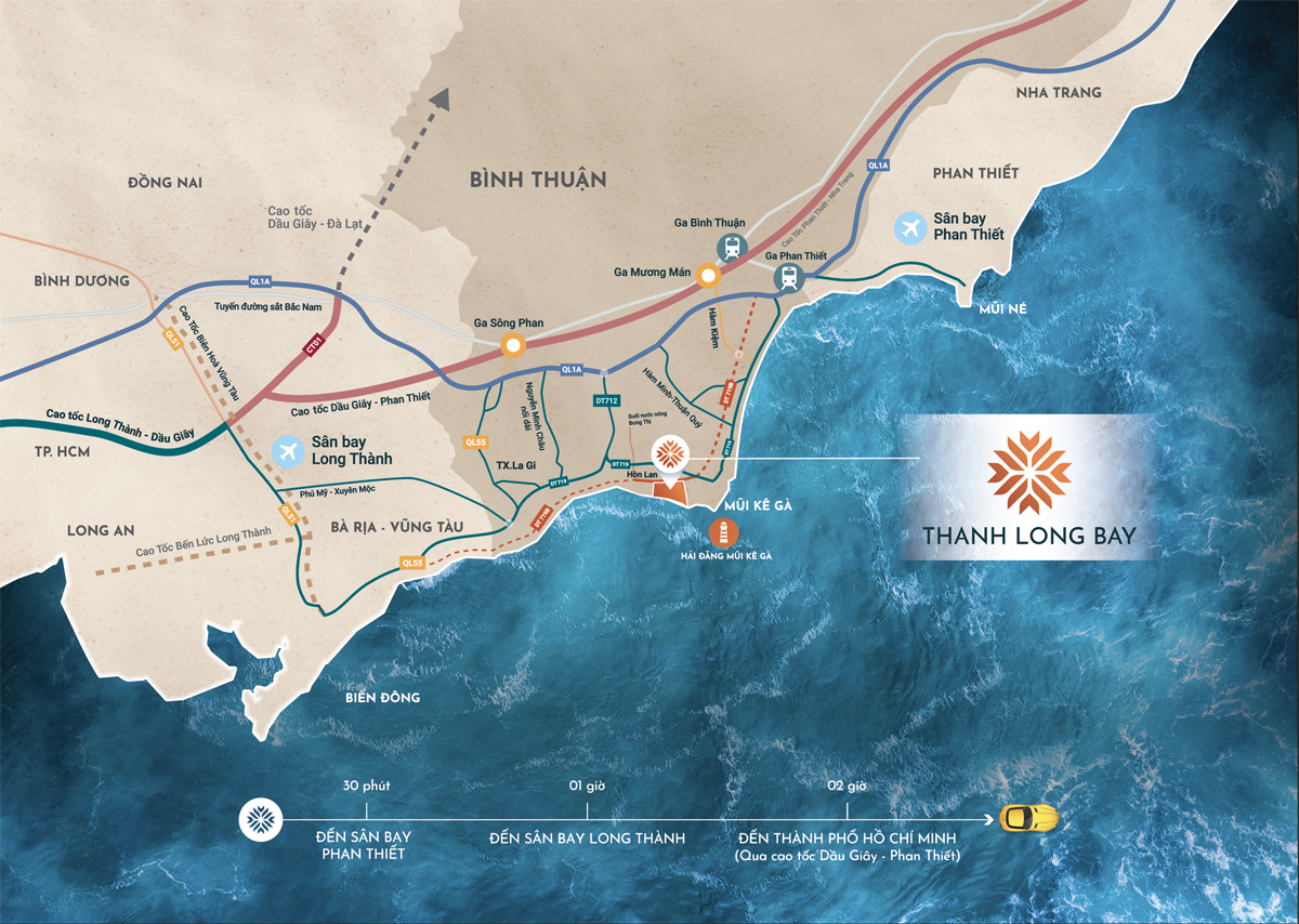 Vị trí dự án Thanh Long Bay - Mer Vista Casilla