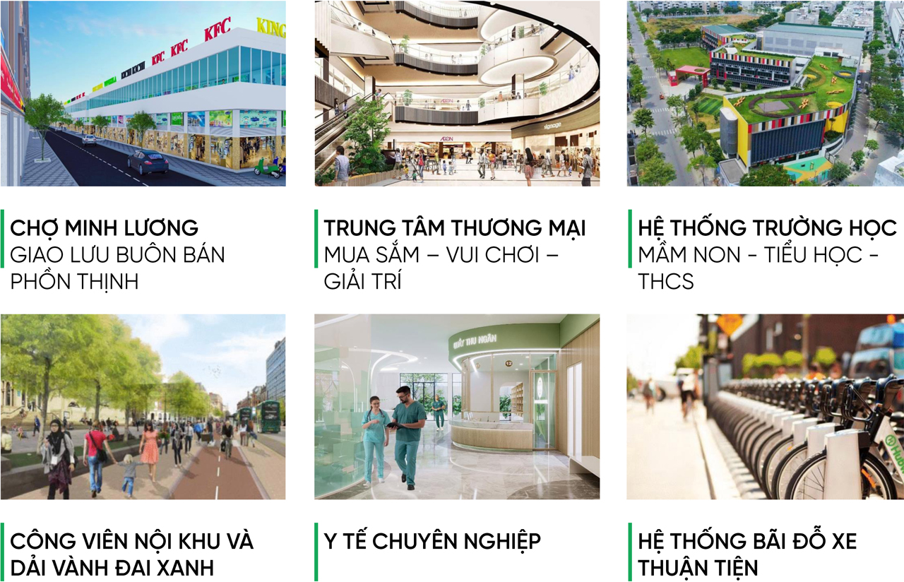 Tiện ích nội khu Khu đô thị Minh Lương