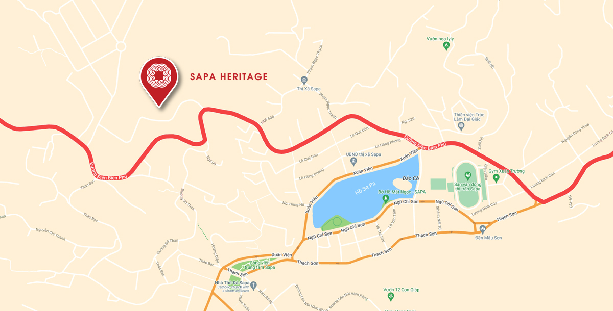 Vị trí dự án Sapa Heritage Lào Cai