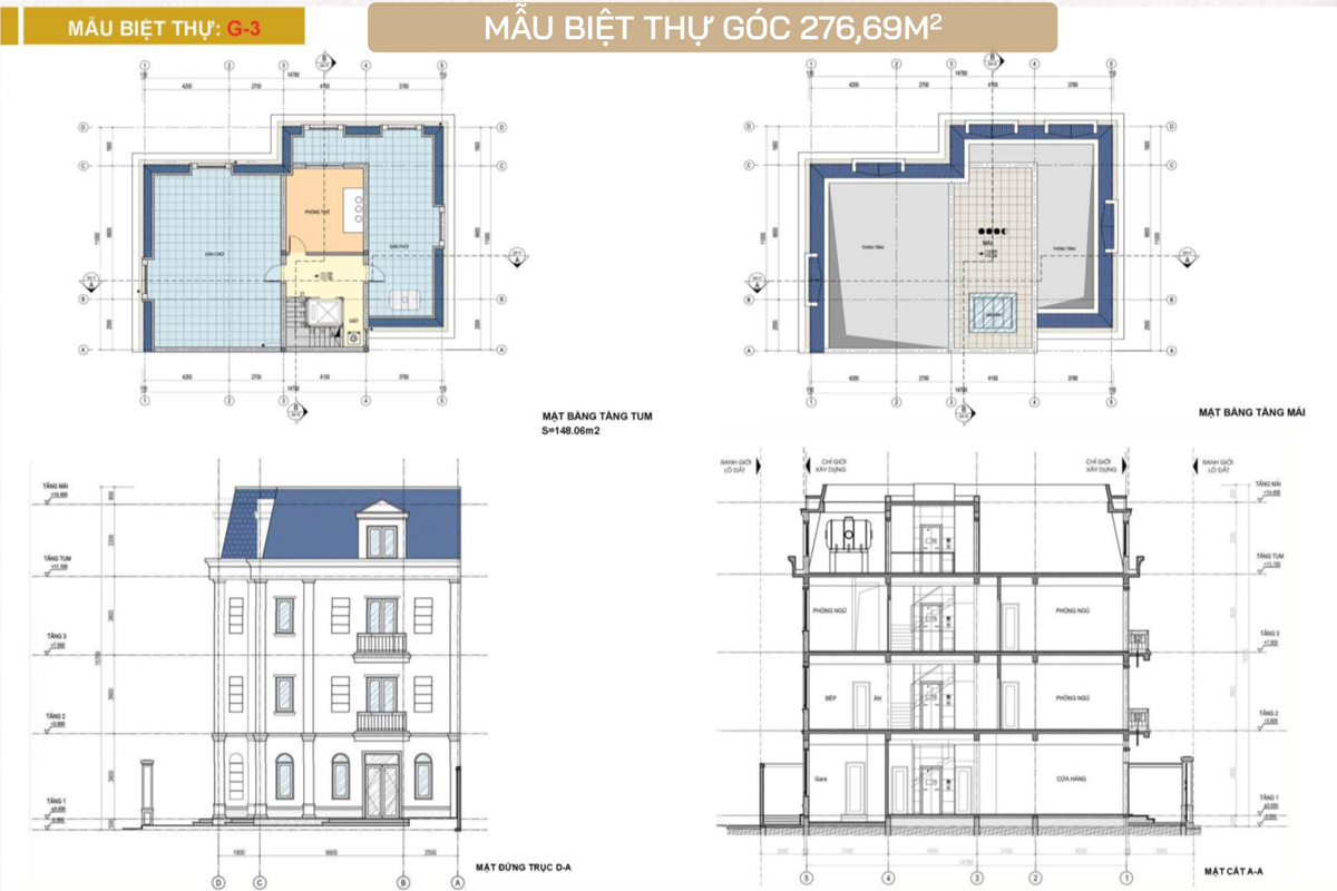 Mặt dựng căn biệt thự Solasta Mansion 276m²