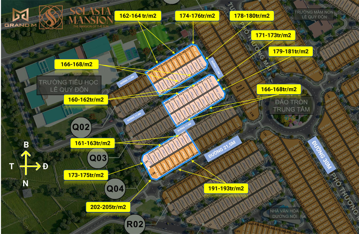 Giá bán biệt thự Solasta Mansion ĐỢT 1