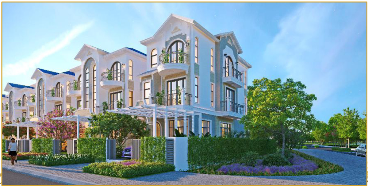 Thiết kế phối cảnh ngoại thất Biệt thự đơn lập The Glamour