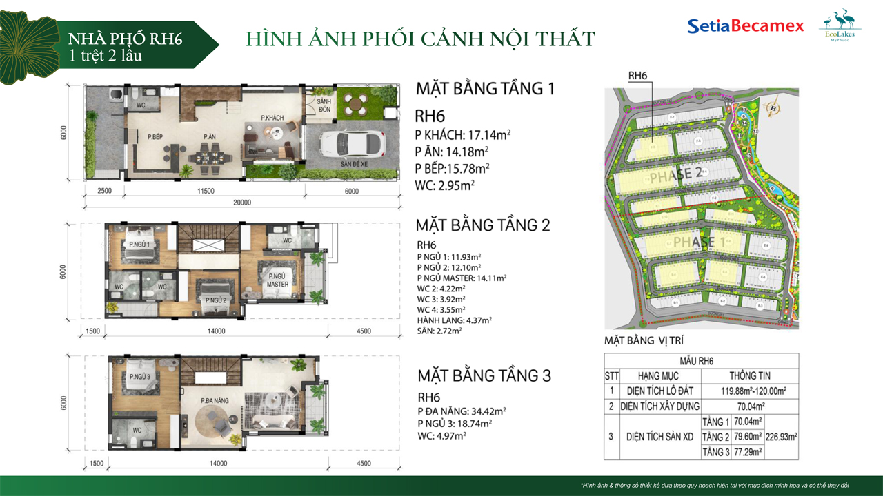 Mặt bằng nhà phố The Glamour