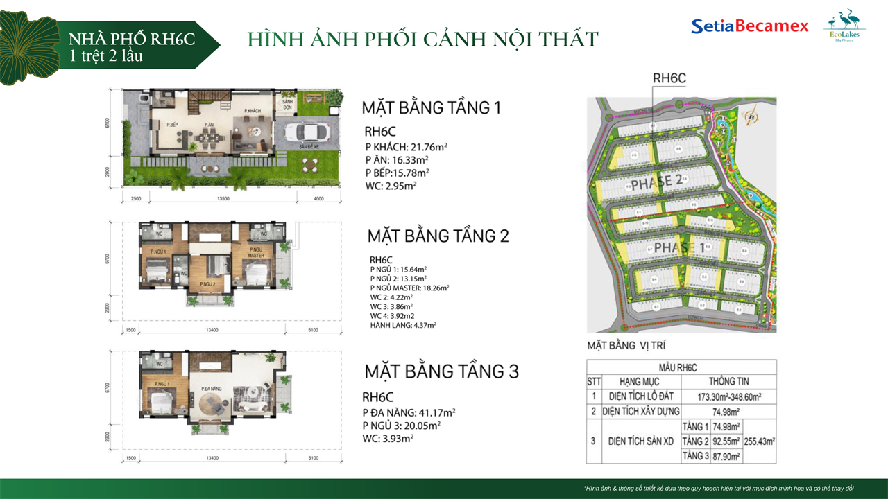 Mặt bằng nhà phố The Glamour