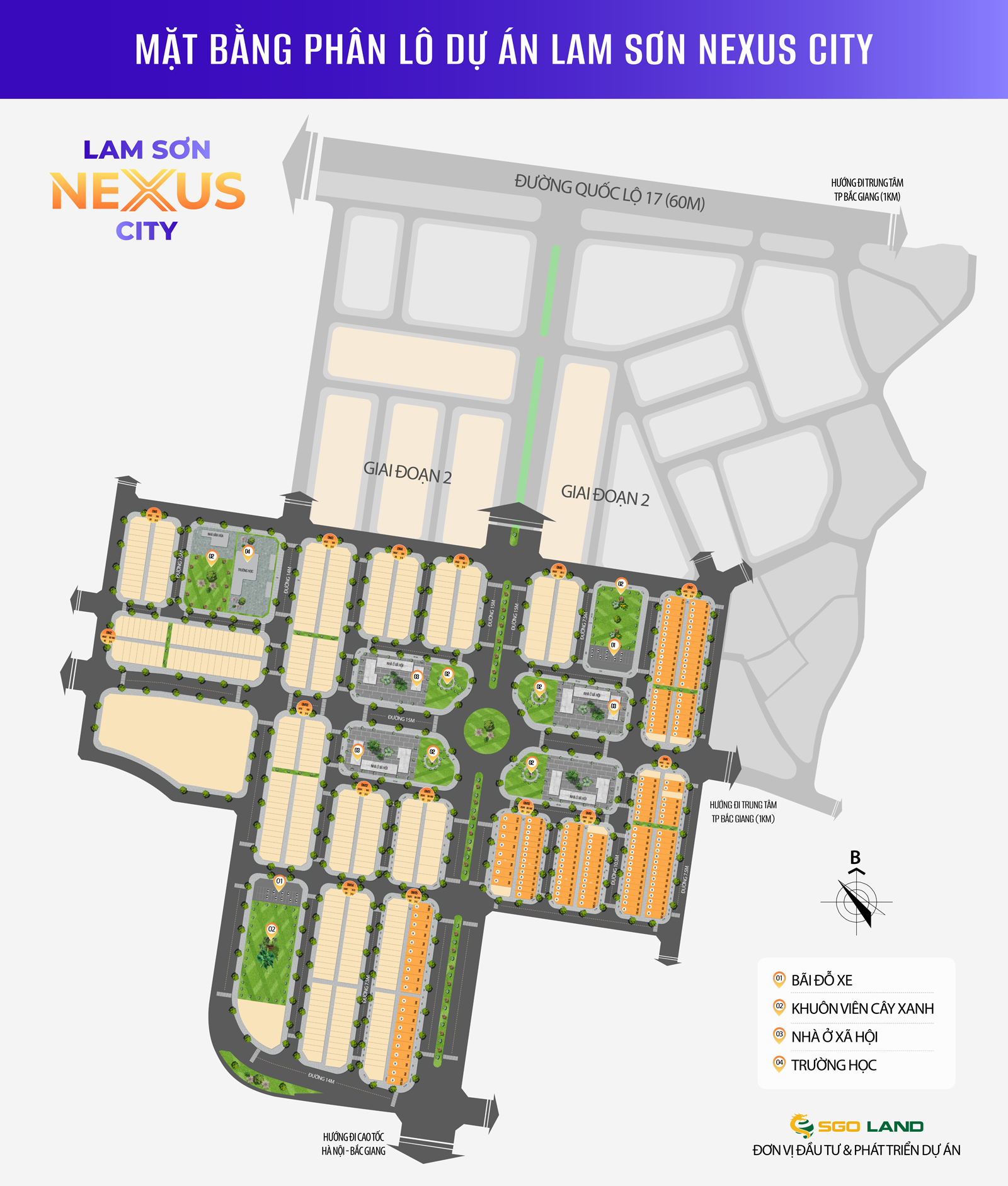 Mặt bằng phân lô Lam Sơn Nexus City